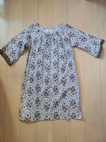 [ coen ] 꽃무늬 7부 소매 원피스