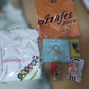 아라시 ARASHI 티셔츠와 굿즈 묶음 판매