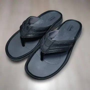 Clarks 27.0cm 웨슬리 포스트 블랙 샌들