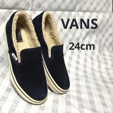 VANS 네이비 스웨이드 슬립온 복슬복슬 겨울