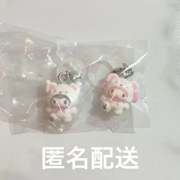 산리오 캐릭터즈 메지루시 액세서리 폭신폭신 스노우 2개