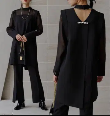 루일 에 부티크 백 펄 디자인 상의 L