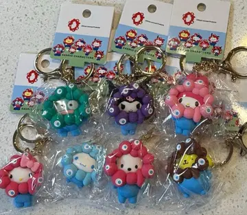 산리오 캐릭터즈 미야쿠미야쿠 변신 입체 마스코트 컬러 키링