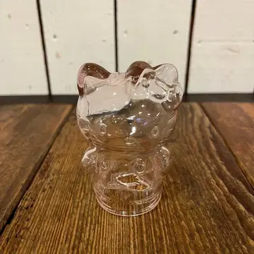 헬로키티 클리어 유리제 쇼와 레트로 산리오