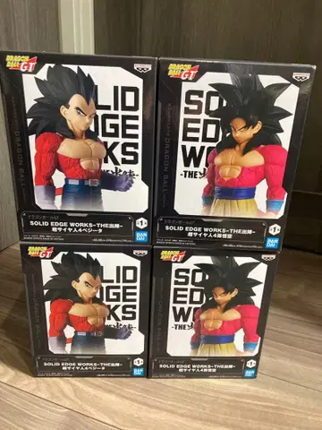 드래곤볼 GT THE 출진 초사이어인 4 손오공 베지터 4개 세트