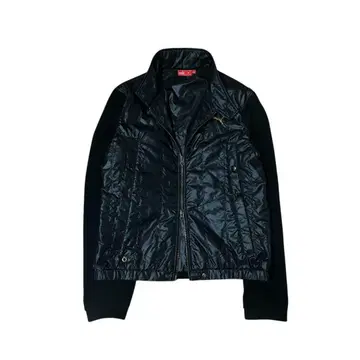 00s PUMA nylon x corduroy black jacket
