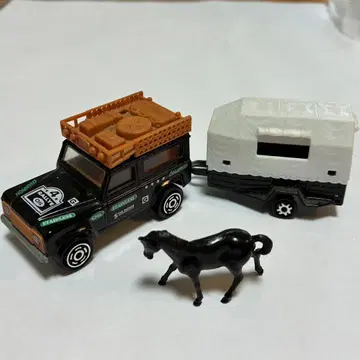 레어! 마조렛 랜드로버 디펜더 & 호스 트레일러