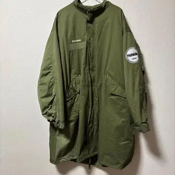 Perushu 모즈 코트 카키 L
