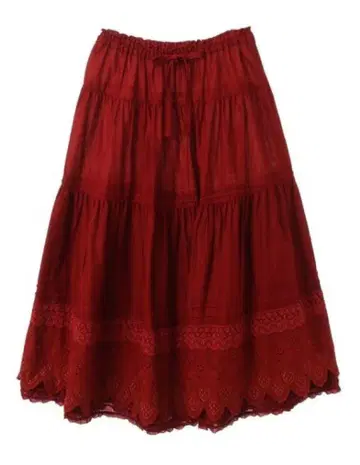 핑크하우스 Rambler Berry 레이스 사용 스커트