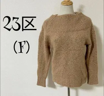 23KU ( F ) 살몬 핑크/하이넥/알파카 혼방/스웨터/긴팔