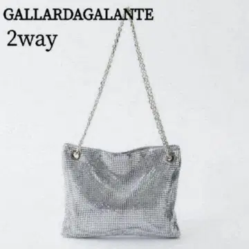 GALLARDAGALANTE 메탈 숄더백 실버 2way