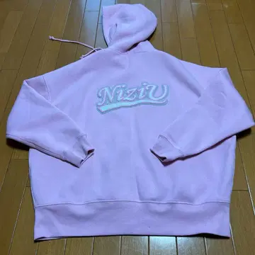 NiziU 핑크 XL 후드티 U자수