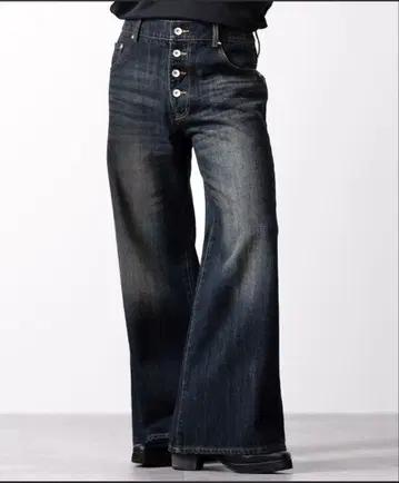 CLEL 빈티지 디자인 판탈롱 데님 팬츠