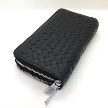 D11 램 가죽 지갑 천연 가죽 대용량 인트레차트 라운드 지퍼 블랙