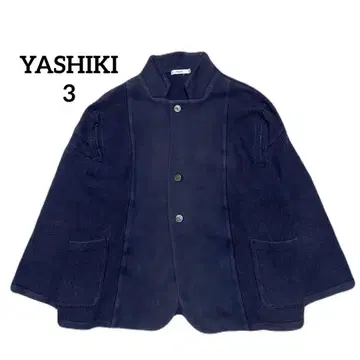 YASHIKI 면 100% 니트 자켓 네이비 3*465