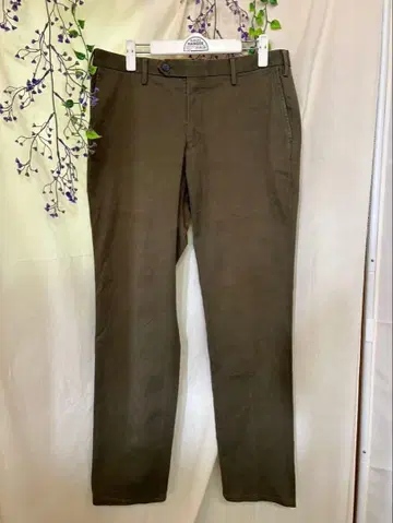 tommorow land 턱 스트레이트 테이퍼드 치노 팬츠 남성용 L