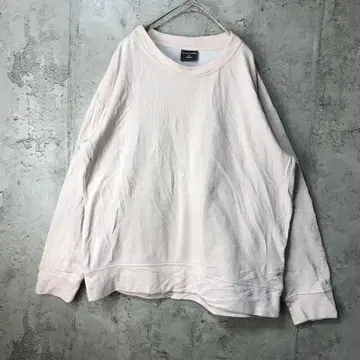 B856 구제 의류 트레이닝복 맨투맨 핑크 베이지 무지 90s Y2K