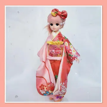 리카짱 기모노 순수 실크 후리소데