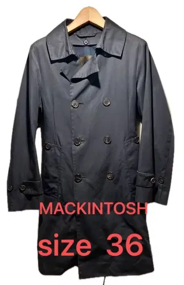 MACKINTOSH 트렌치코트 36 네이비 더블