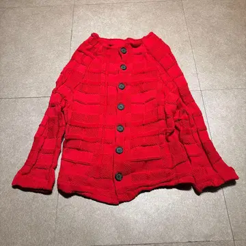 Y's 가디건 빨간색 레드 폴리에스테르 일본제 2