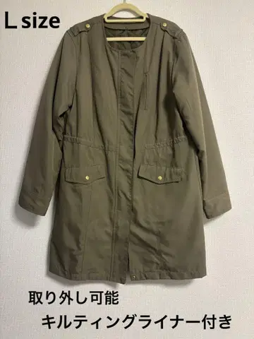 탈부착 가능 퀼팅 라이너 포함 노카라 자켓 L 사이즈