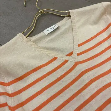 TRU TRUSSARDI 실크 V넥 니트