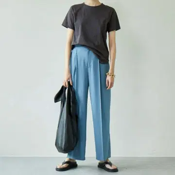 [ 새상품급 ] 가리야르다 가란테 저지 와이드 벤츠 팬츠 블루