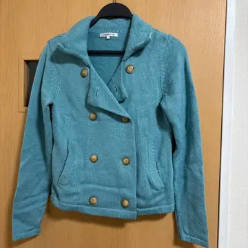 YUKI TORI I 더블 브레스트 니트 가디건