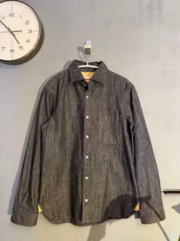 [ACTS] 다크 그레이 데님 셔츠 긴팔