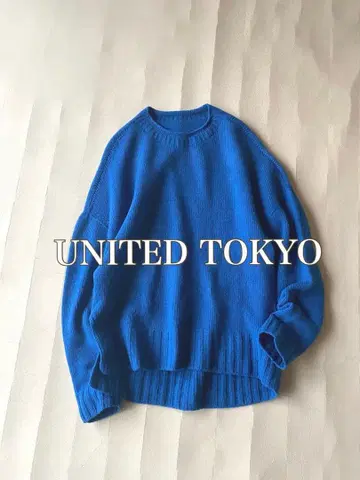 UNITED TOKYO 캐시미어 블렌드, 라무 울 크루넥 니트