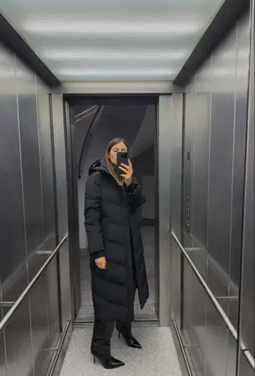 ZARA 롱 다운 코트 새상품