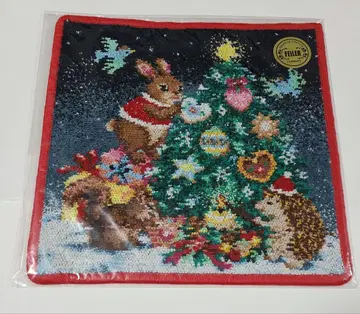 페이 리틀 크리스마스 나이트 손수건 테두리 레드 미개봉