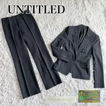 컨디션 최상 언타이틀 셋업 팬츠 수트 스트라이프 고급 원단 S 사이즈