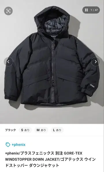 +phenix GORE-TEX 윈드스토퍼 다운 자켓 가격 인하 중