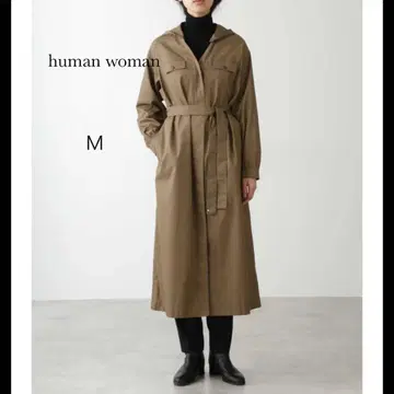 human woman 보일 개버딘 원피스 카키 M