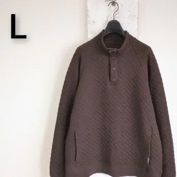 Eddie Bauer 맨투맨 브라운 퀼팅 풀오버 L