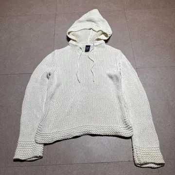 Gap 스웨터 니트 코튼 면 후드티 아이보리 S