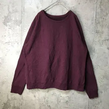 B858 구제 의류 트레이닝복 맨투맨 래글런 마젠타 무지 90s Y2K