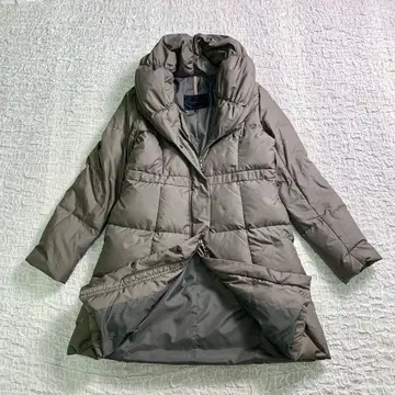 새상품급 UNTITLED 롱 다운 코트 숄카라 A라인