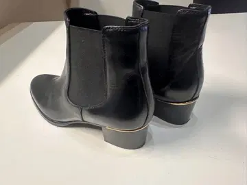 루카 그로시 블랙 가죽 사이드 고어 부츠 36 사이즈