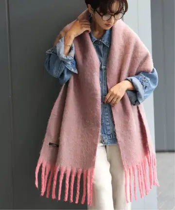 [ JOURNAL STANDARD ] 머플러 핑크/그레이