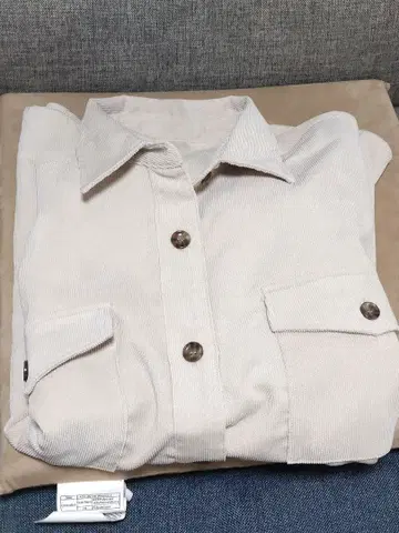 이지케어 코듀로이 셔츠 아이보리