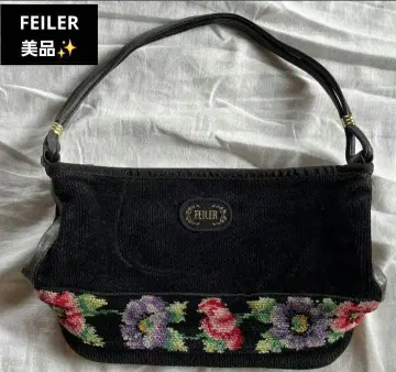 새상품급 FELIER 플라워 무늬 핸드백