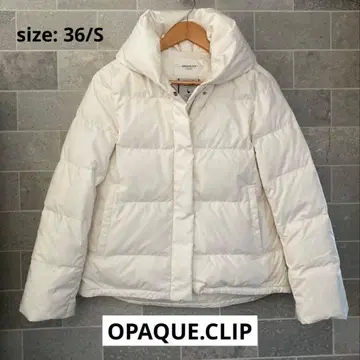 [ 새상품급 ] OPAQUE.CLIP 볼륨 컬러뮬러 다운 자켓 화이트 S