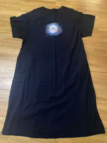 graniph 우주 고양이 백 프린트 원피스