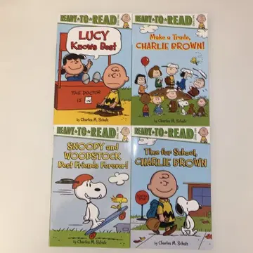 SNOOPY 스누피 우드스탁 그림책 4권 세트