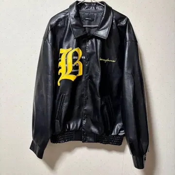 BENMY SHOWER/가죽 자켓 블루종/3/폴리에스테르/BLK