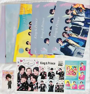 King & Prince 킹프리 클리어 포스터 책받침 씰 키링