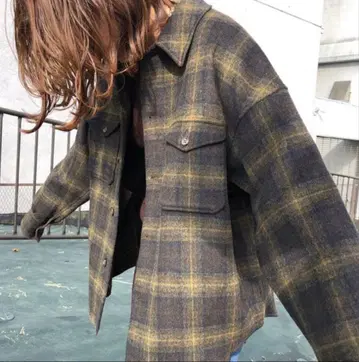 PENDLETON 별주 더블 크로스 체크 CPO 자켓 노지리 미호