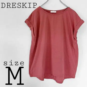 드레스킵 [ M ] 돌먼 T셔츠 핑크 계열 심플 루즈한 사이즈